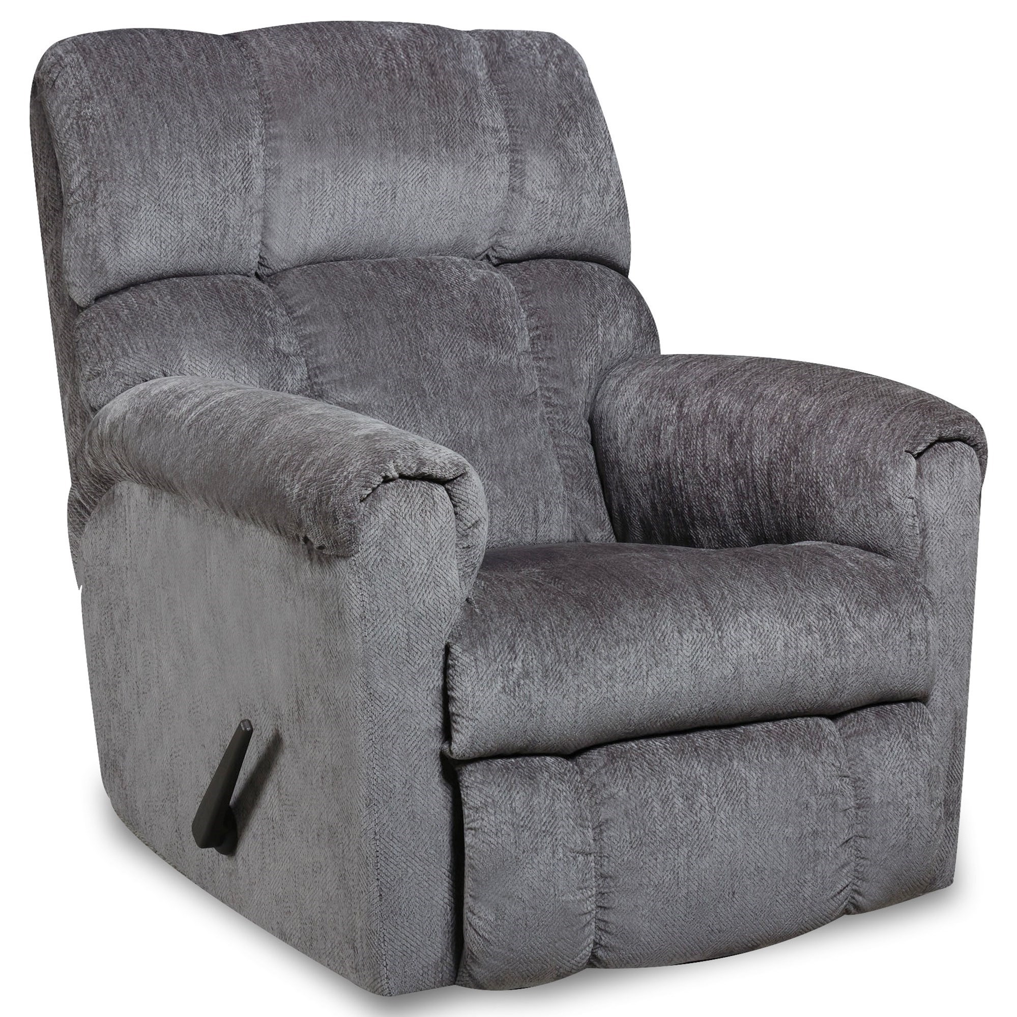 HomeStretch 134 Casual Style Plush Rocker Recliner Darvin Furniture Recliner Three Way